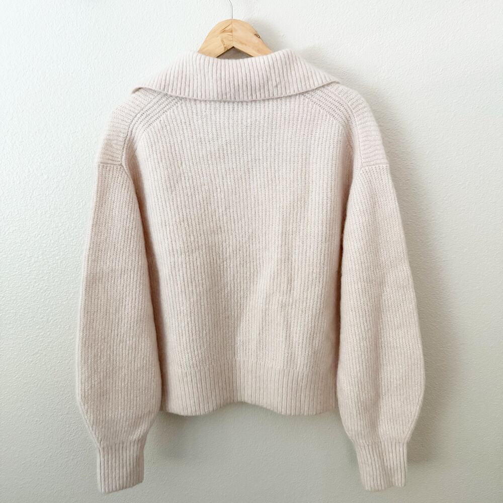 & OTHER STORIES x ANTHRO | NWT Beige Cream Mohair Knit Jumper Sweater | Medium - Picture 3 of 10